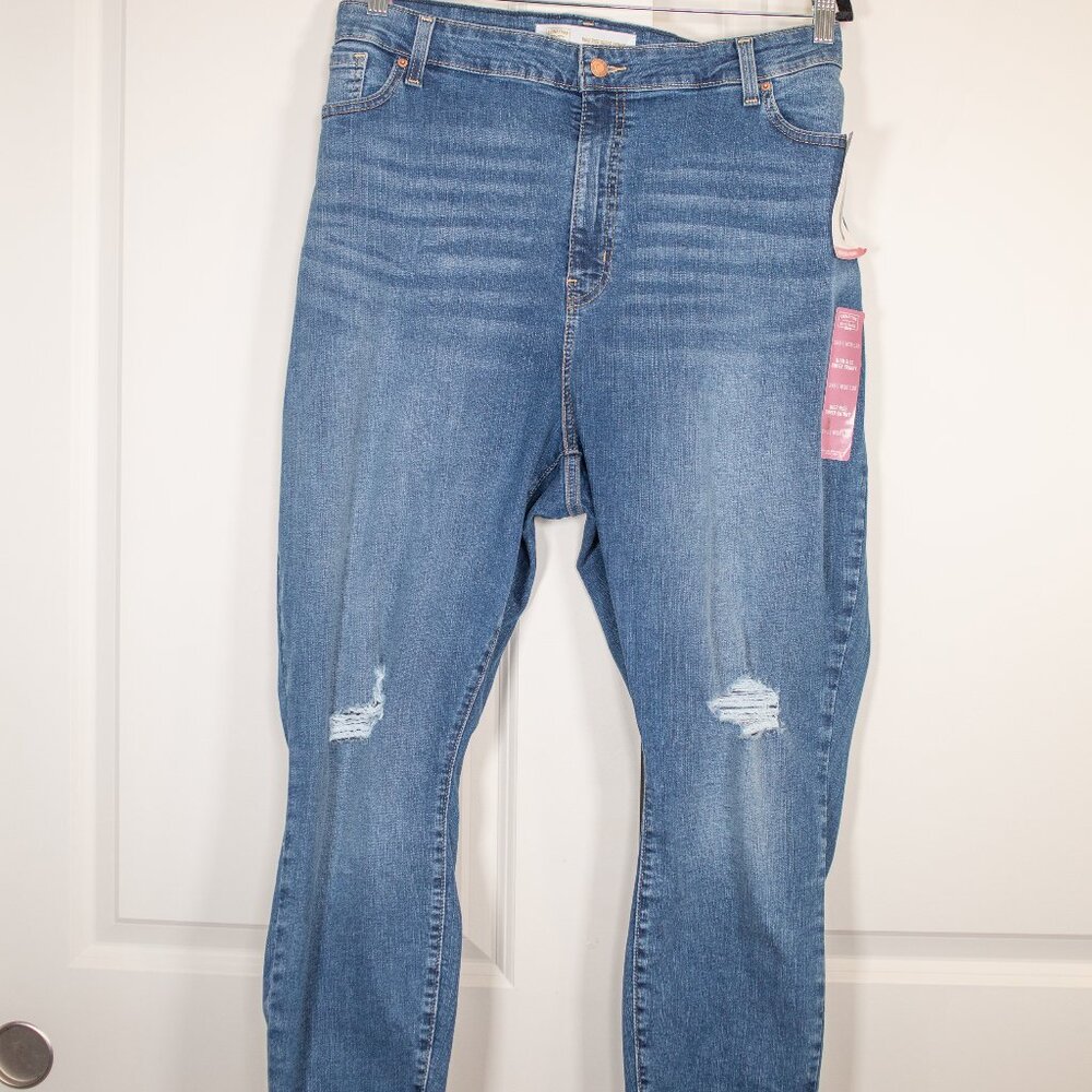 Levi Strauss simply stretch high rise super skinny jeans 26 short
